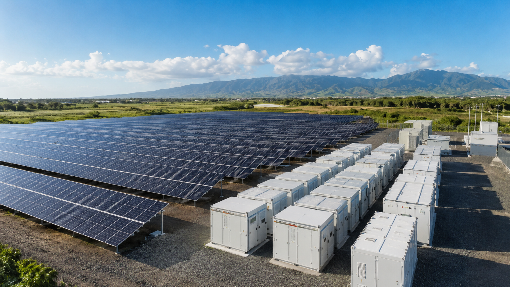 solar farm with battery storage integration